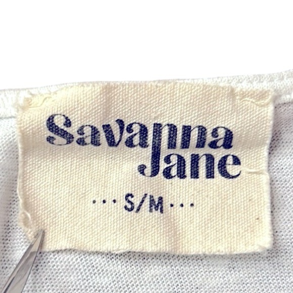 Savanna Jane Embroidered Poncho Top White Size S/M - Picture 5 of 9